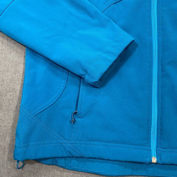 Double Diamond Womens Turquoise Full-Zip Softshell Jacket size XL Fleece Lined - Picture 9 of 16